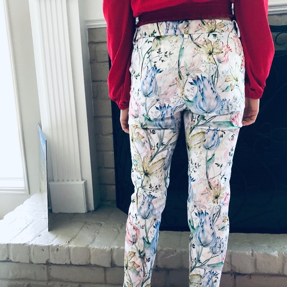 Flower Print Pants - Picture 3 of 3